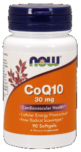 CoQ10 30 mg (90 Softgels) NOW Foods